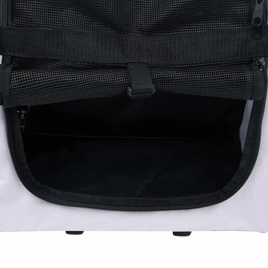 Chariot polyvalent pliable pour animaux de compagnie gris - 6