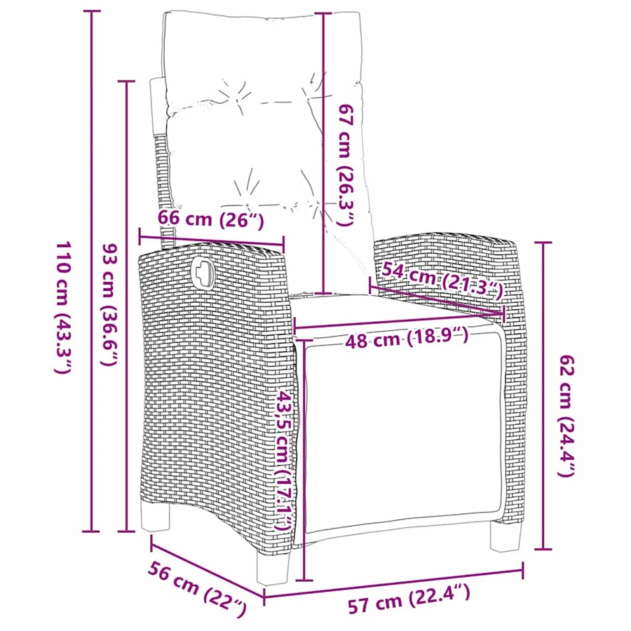 Ensemble de salle à manger pour jardin 9 pcs Noir polyrotin - 10