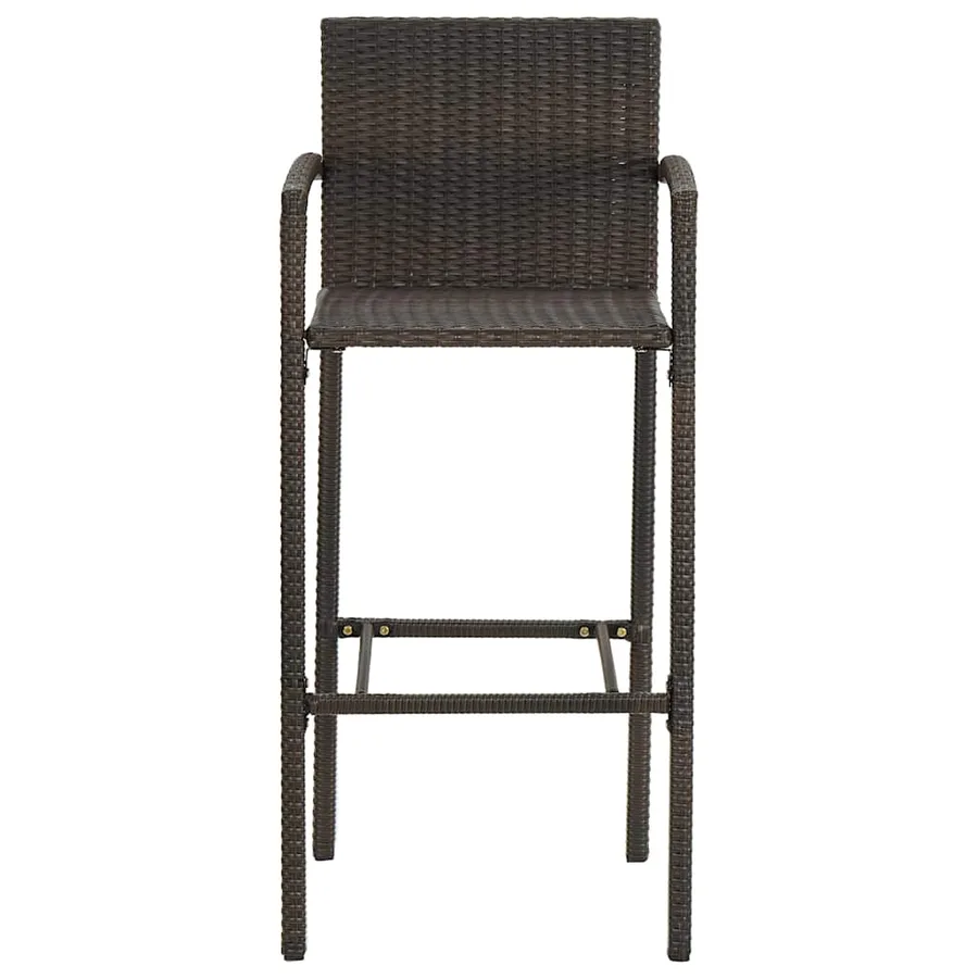 Ensemble de bar de jardin 5 pcs Marron - 13