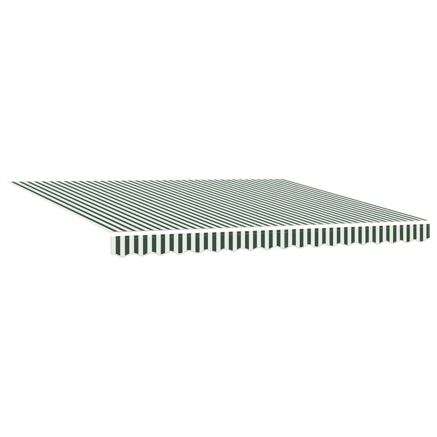 Auvent rétractable Vert et blanc 400 × 350 cm - 4