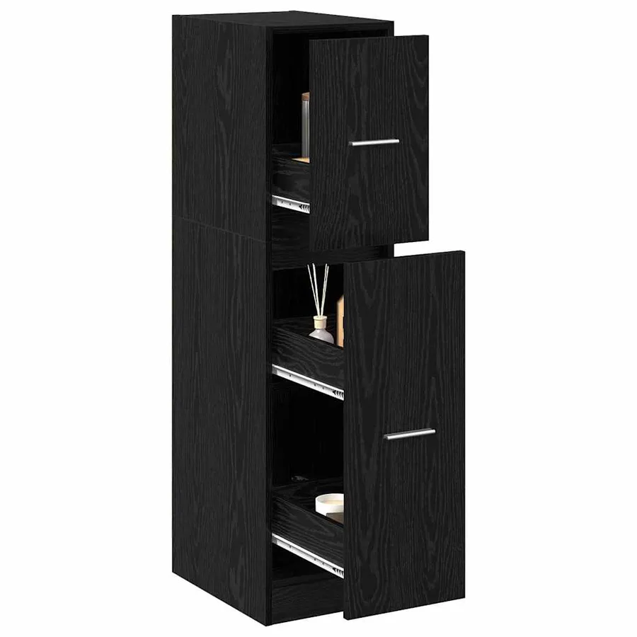 Cabinet de Pharmacie Chêne noir 30 x 41 x 118 cm - 3