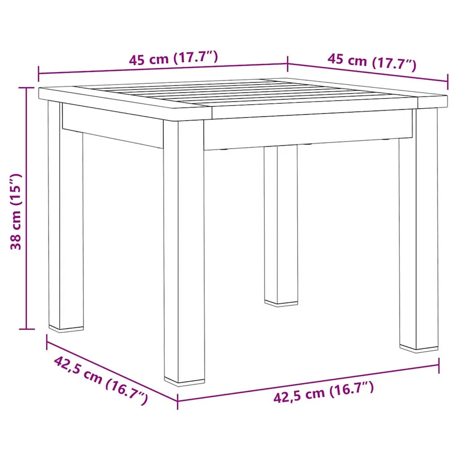 Ensemble de salle à manger pour jardin 3 pcs Marron - 13