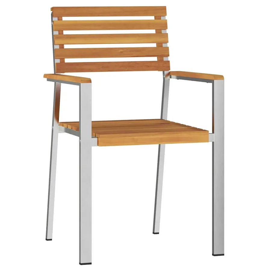 Ensemble de salle à manger pour jardin 3 pcs Marron - 5