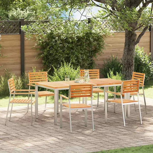 Ensemble de salle à manger pour jardin 7 pcs