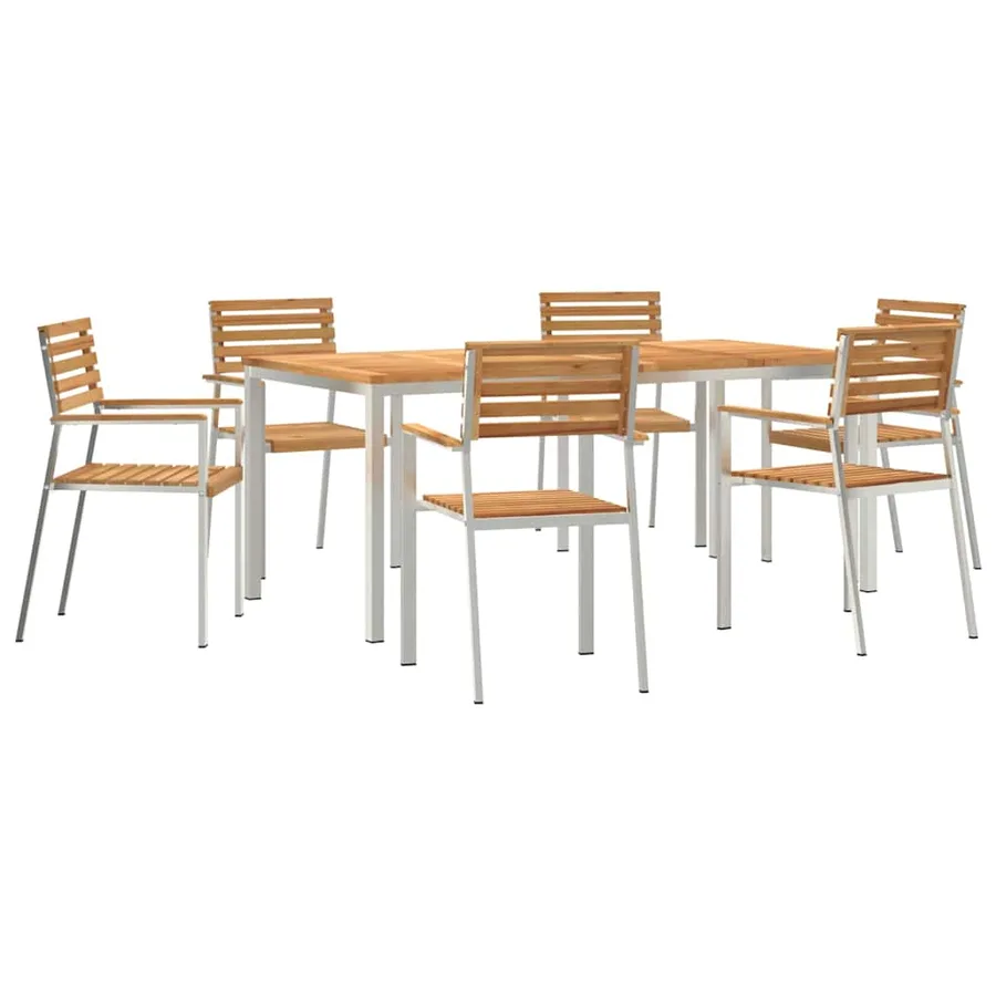 Ensemble de salle à manger pour jardin 7 pcs - 2