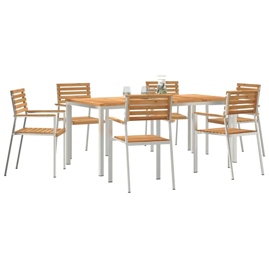 Ensemble de salle à manger pour jardin 7 pcs - 3