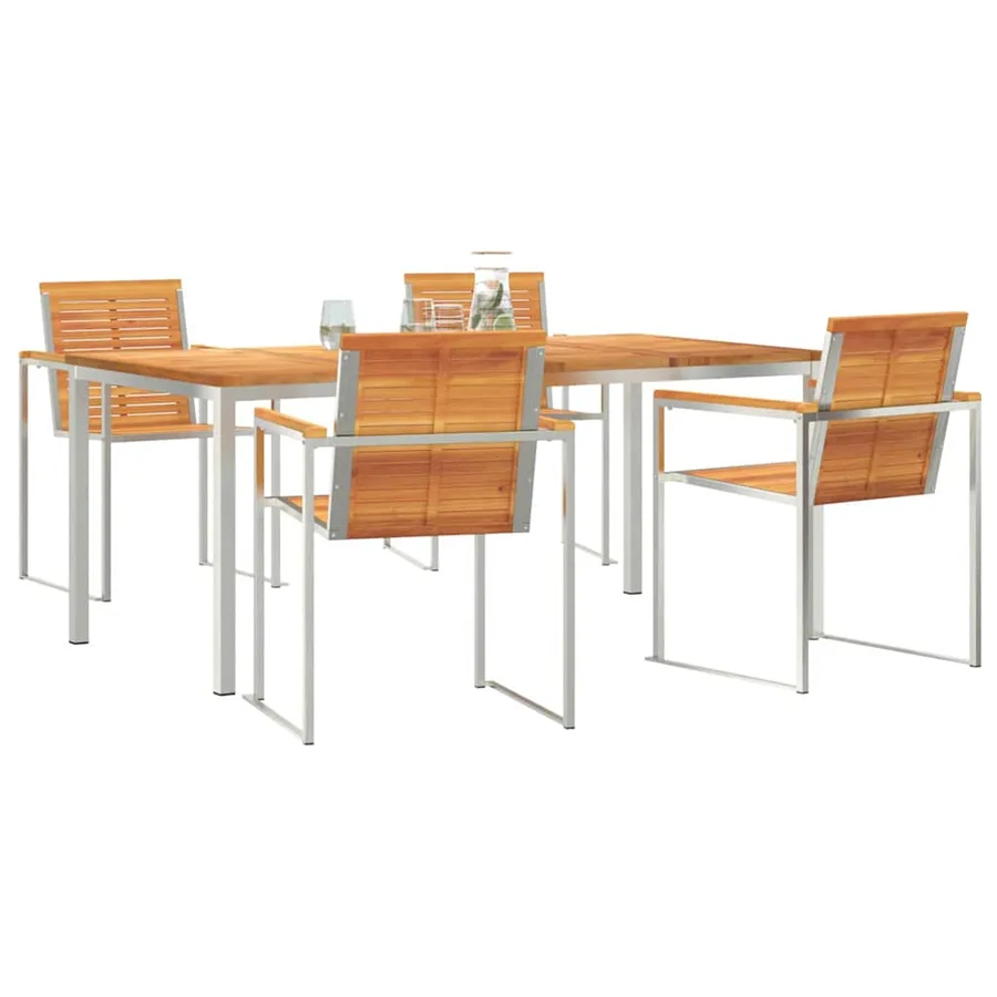 Ensemble de salle à manger pour jardin 5 pcs - 3