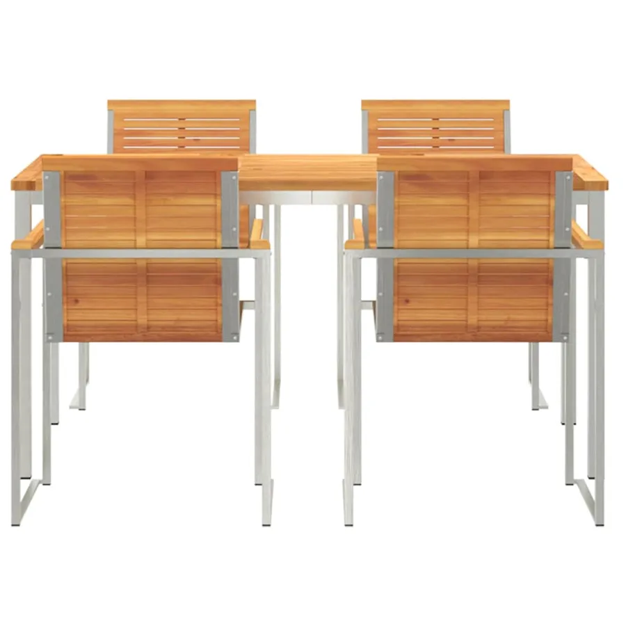 Ensemble de salle à manger pour jardin 5 pcs - 7