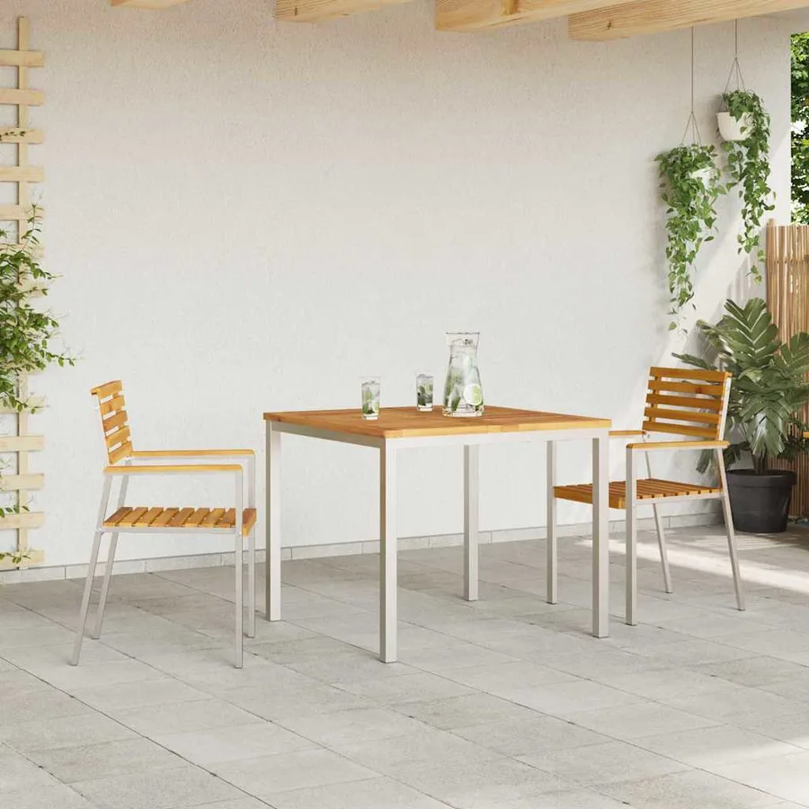 Ensemble de salle à manger pour jardin 3 pcs - 4