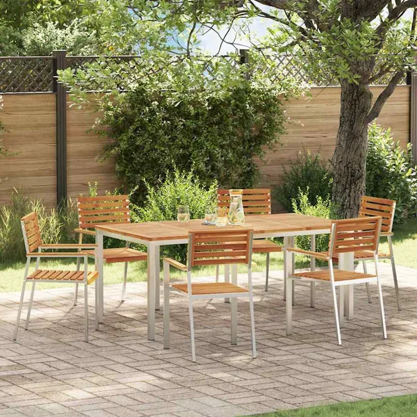 Ensemble de salle à manger pour jardin 7 pcs