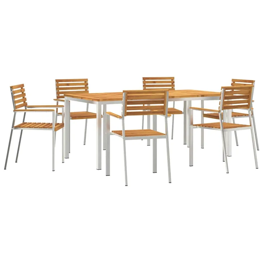 Ensemble de salle à manger pour jardin 7 pcs - 2