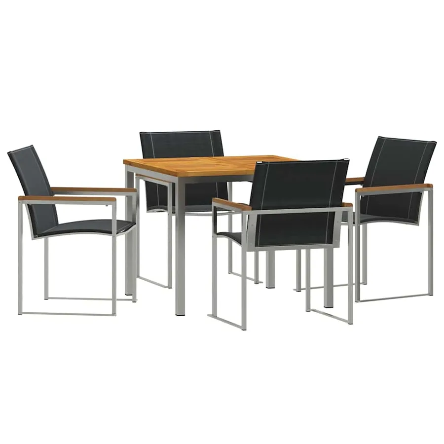 Ensemble de salle à manger pour jardin 5 pcs - 2