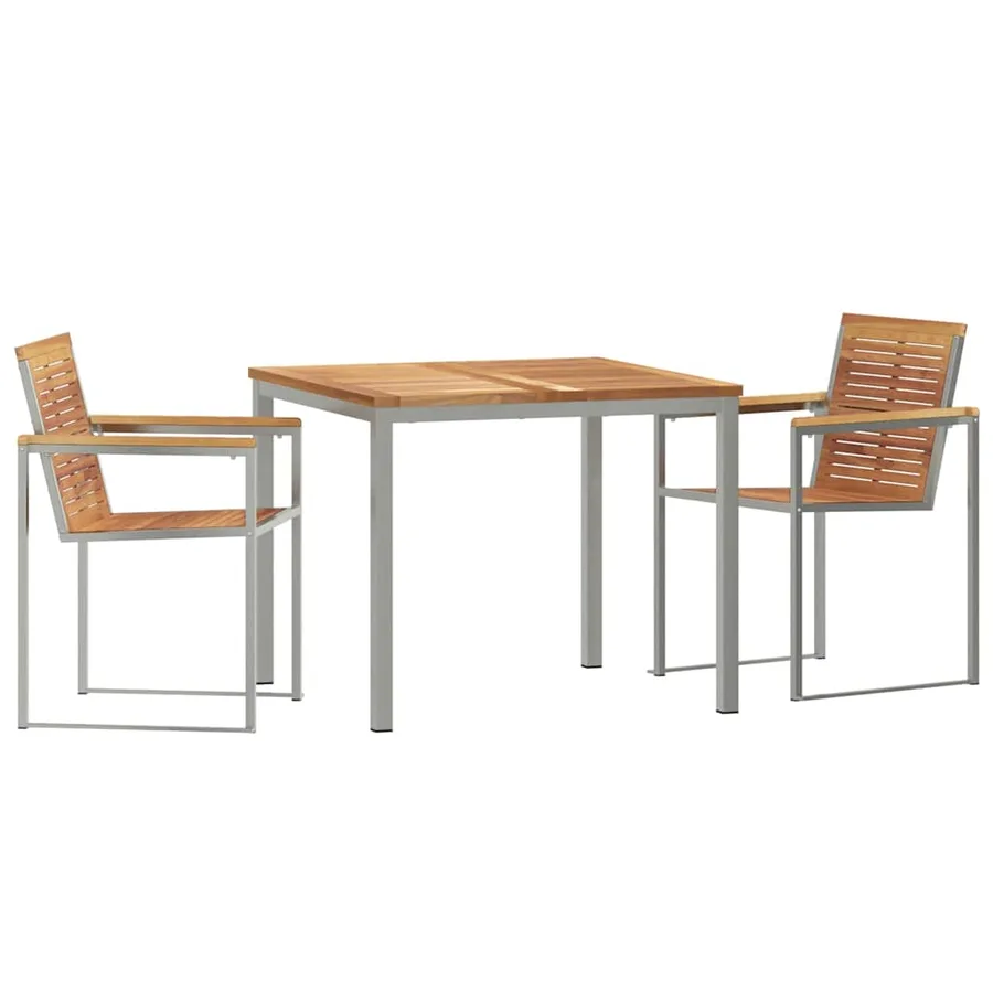 Ensemble de salle à manger pour jardin 3 pcs - 2