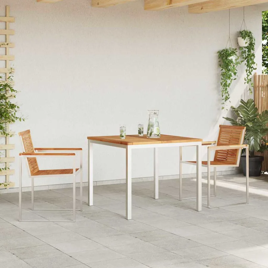 Ensemble de salle à manger pour jardin 3 pcs - 4