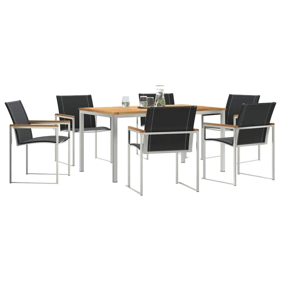 Ensemble de salle à manger pour jardin 7 pcs - 3