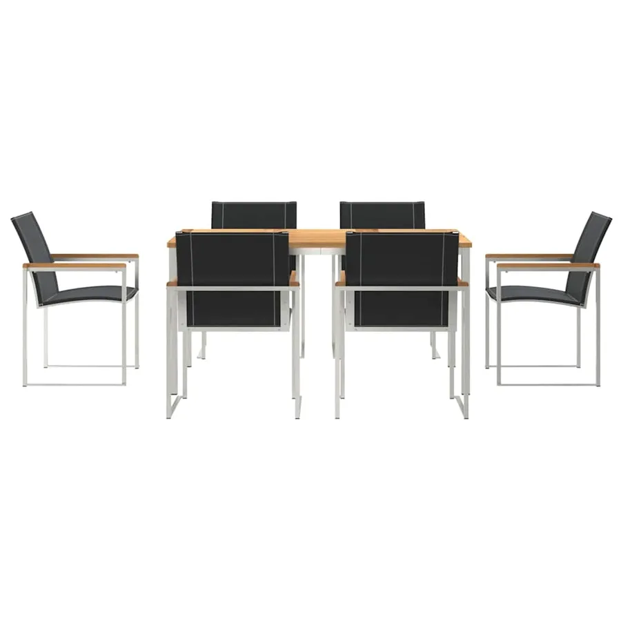 Ensemble de salle à manger pour jardin 7 pcs - 7