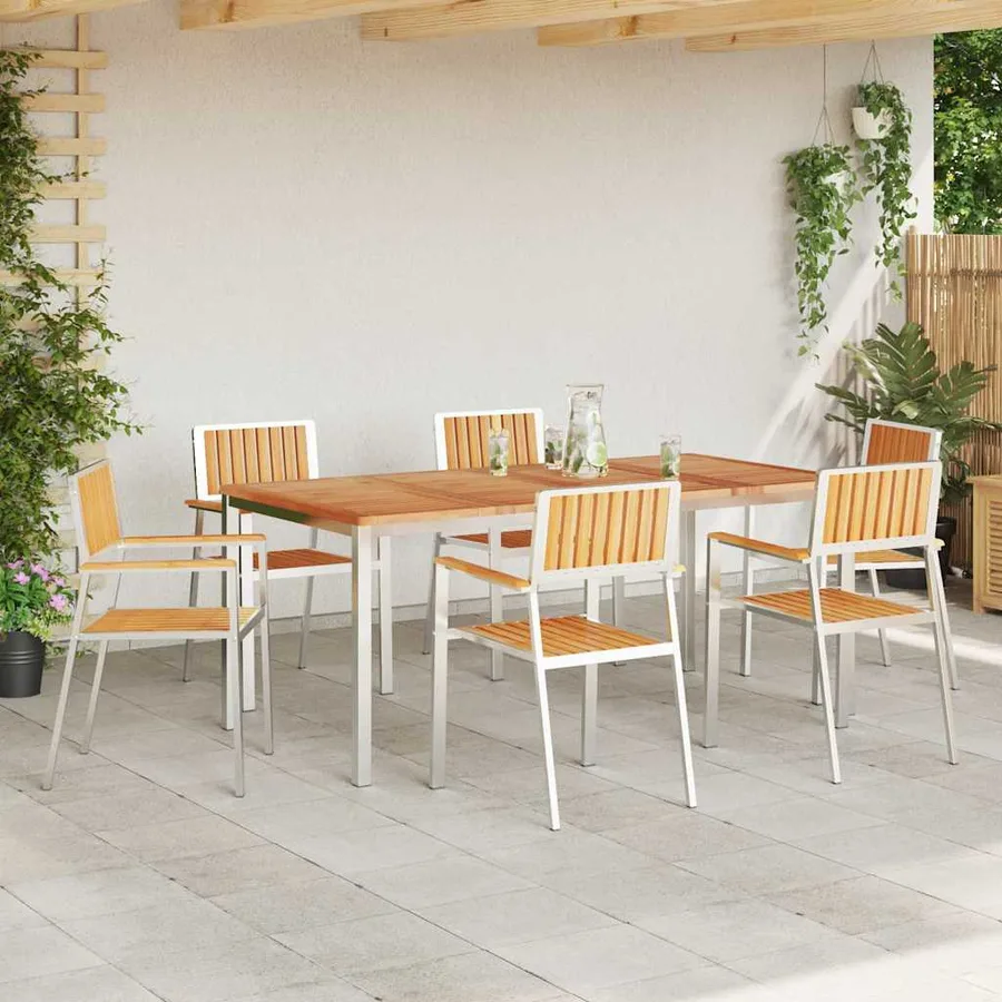 Ensemble de repas extérieur 7 pcs - 4