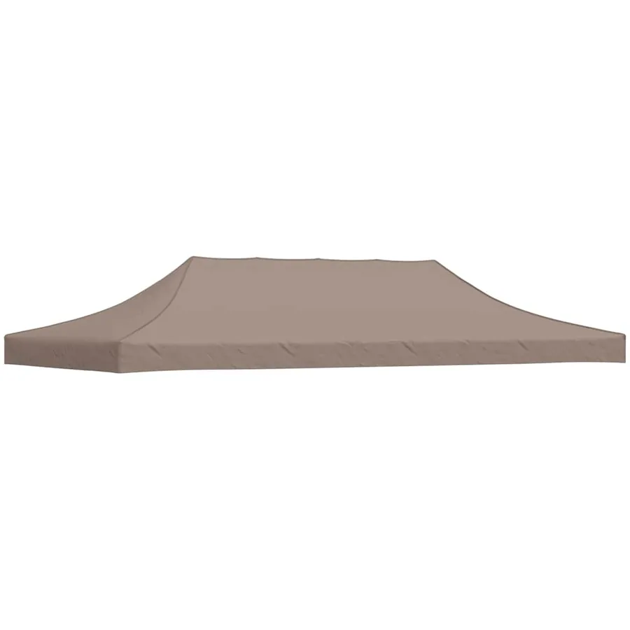 Toit de tente de réception 6x3 m Taupe 270 g/m²