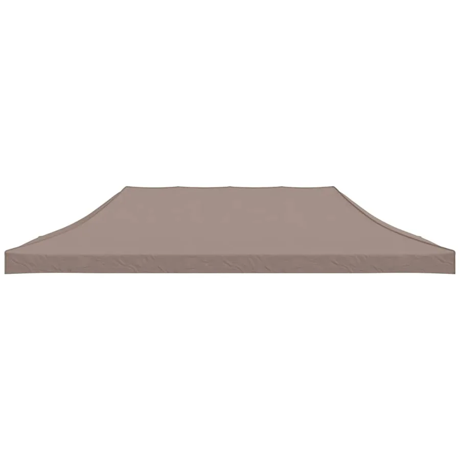 Toit de tente de réception 6x3 m Taupe 270 g/m² - 3