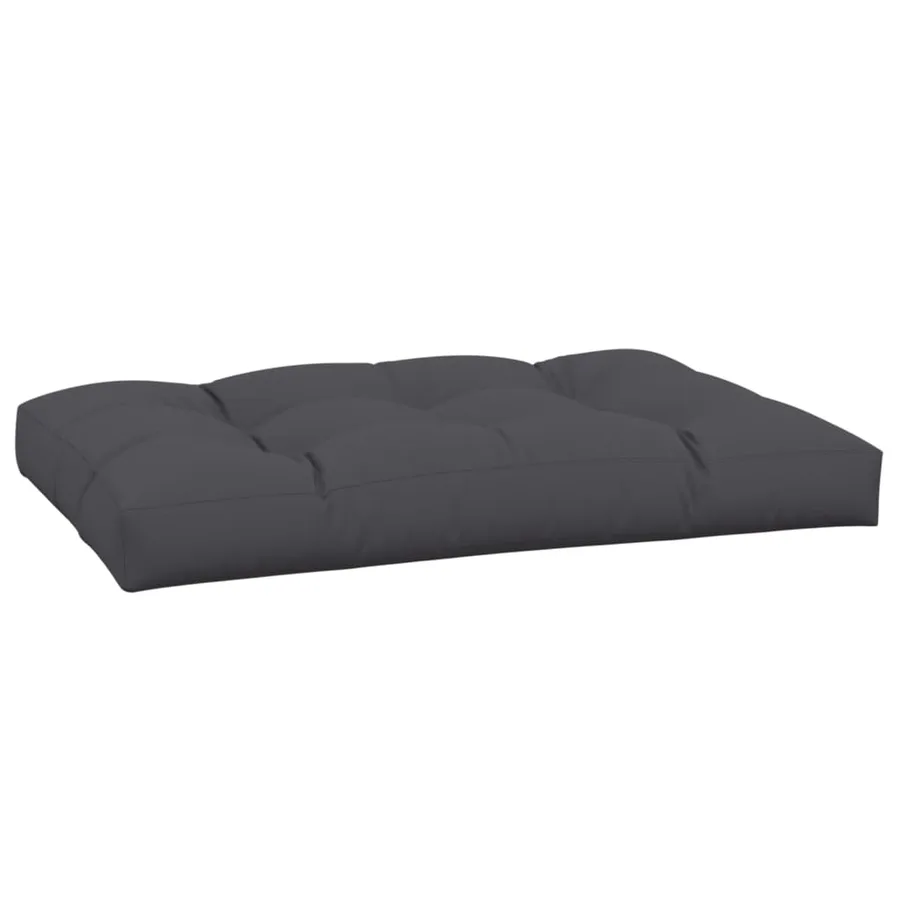 Coussin de palette anthracite 120x80x12 cm tissu - 4