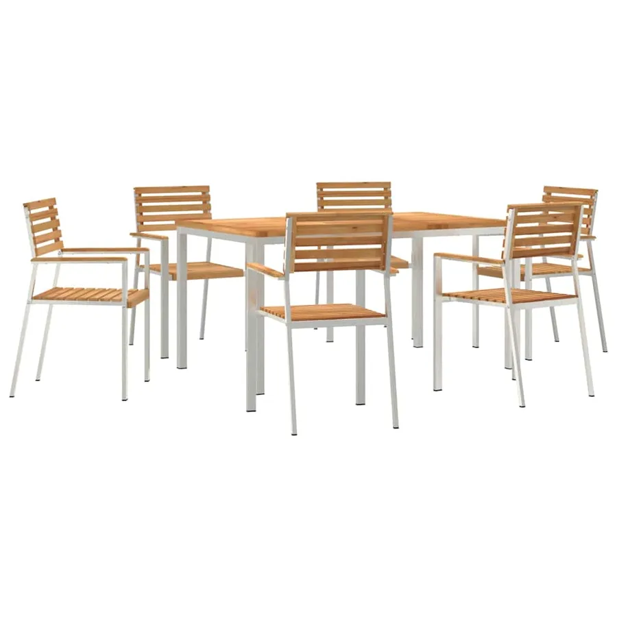 Ensemble de salle à manger pour jardin 7 pcs - 2