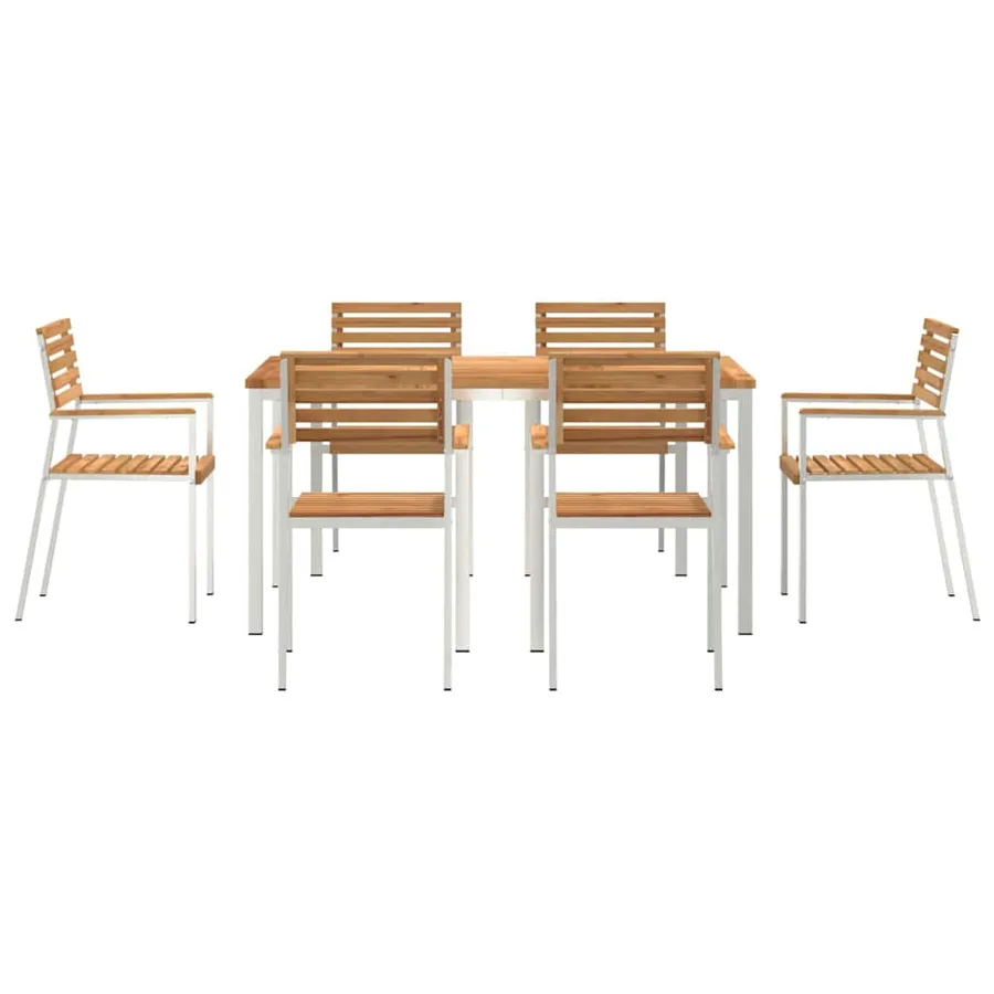 Ensemble de salle à manger pour jardin 7 pcs - 7
