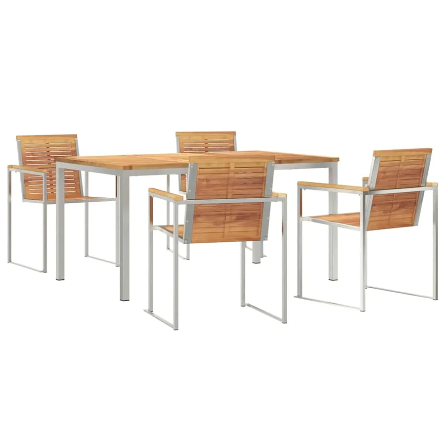 Ensemble de salle à manger pour jardin 5 pcs - 2