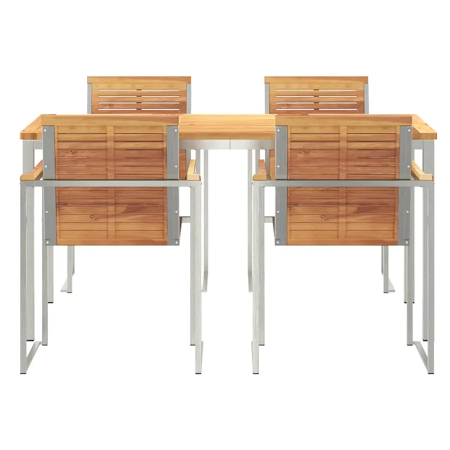 Ensemble de salle à manger pour jardin 5 pcs - 7