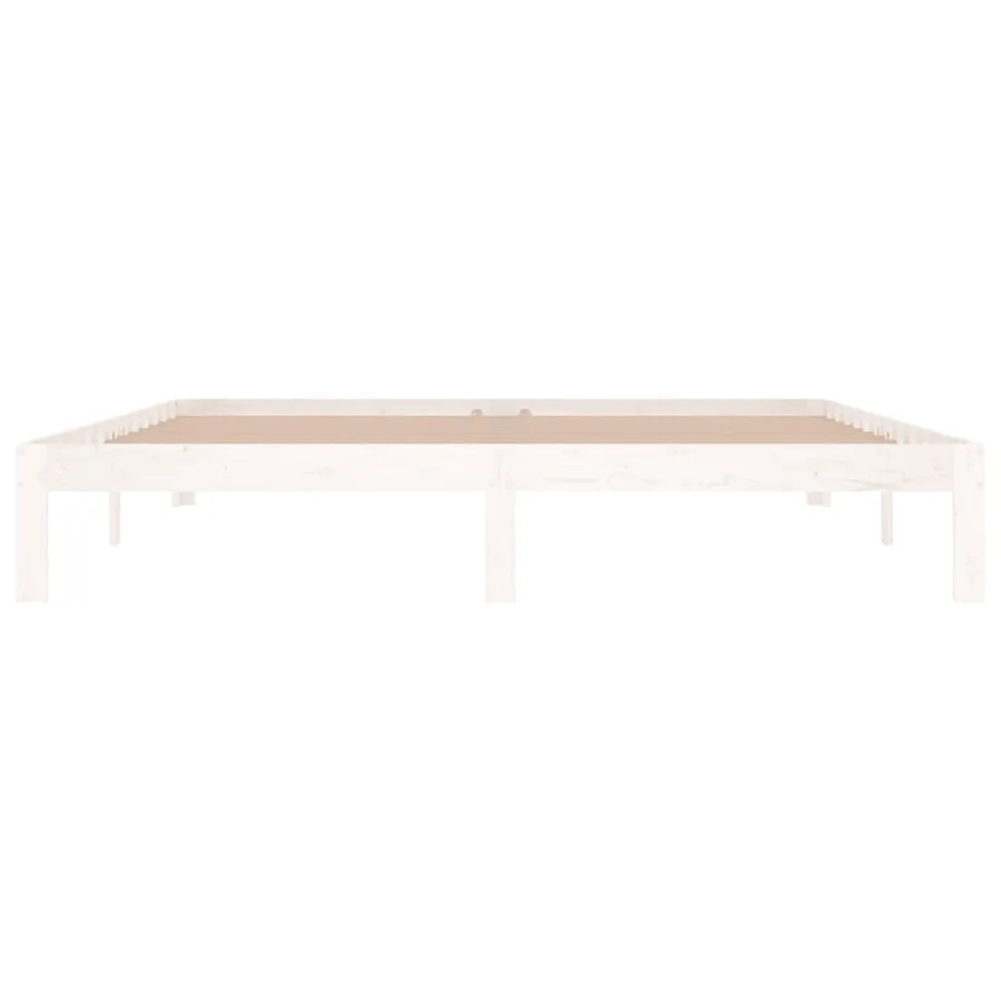 Cadre de lit sans matelas blanc 180x200 cm - 4