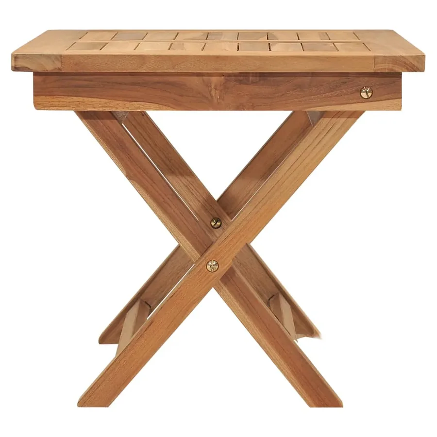 Chaise longue avec table Bois de teck solide - 10