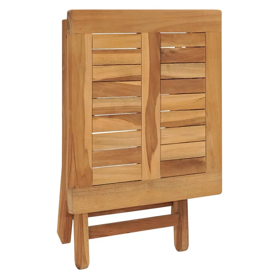 Chaise longue avec table Bois de teck solide - 11