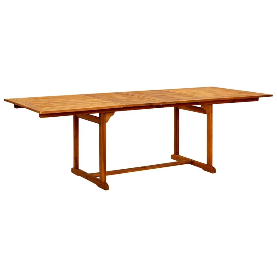 Ensemble à manger de jardin 9 pcs Bois d'acacia massif 160-240 cm - 4