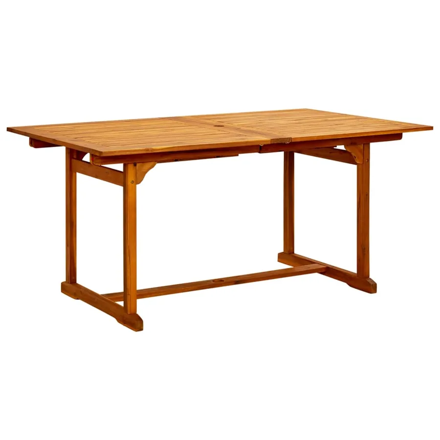 Ensemble à manger de jardin 9 pcs Bois d'acacia massif 160-240 cm - 6