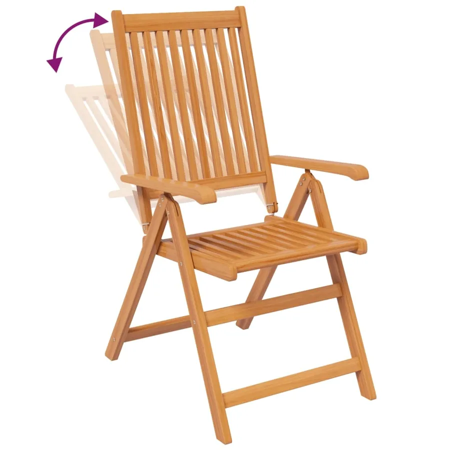 Ensemble à manger de jardin 9 pcs Bois d'acacia massif 160-240 cm - 8