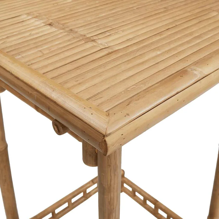 Ensemble de bar d'extérieur pliable en bambou 3 pcs - 10
