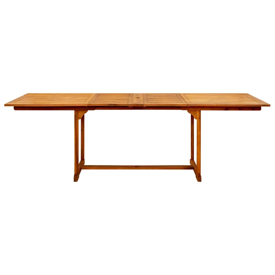 Table à dîner de jardin (160-240)x100x75cm Bois d'acacia massif - 5