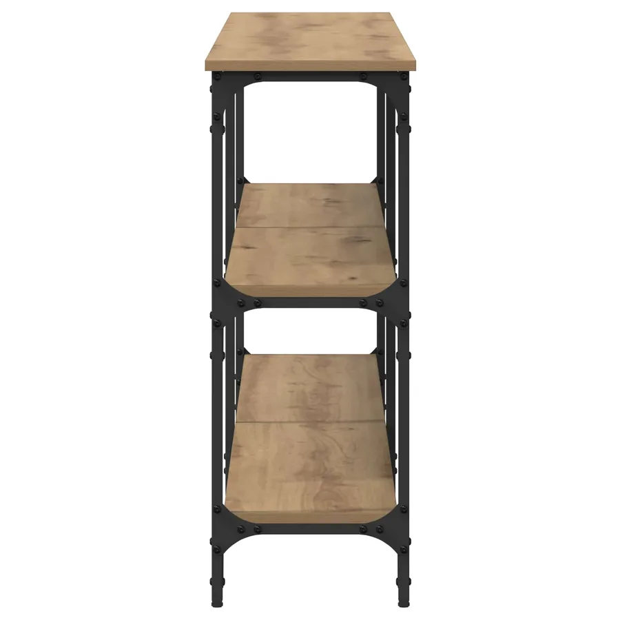 Table console chêne artisanal 200 x 29 x 75 cm - 6