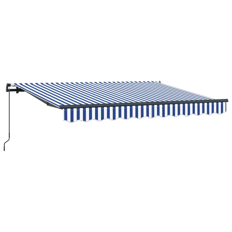 Auvent Rétractable Bleu 300 x 200 cm tissu - 2
