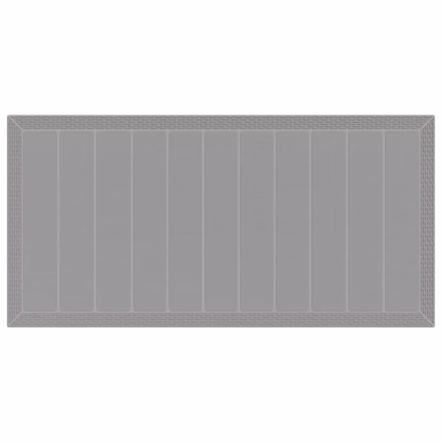 Ensemble de salle à manger pour jardin 7 pcs Gris clair - 6
