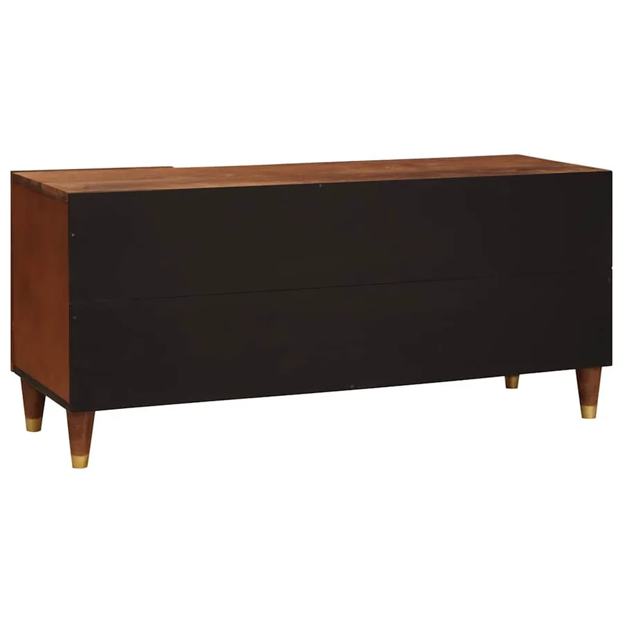 Meuble TV Marron 105 x 33,5 x 46 cm Bois de mangue massif - 5