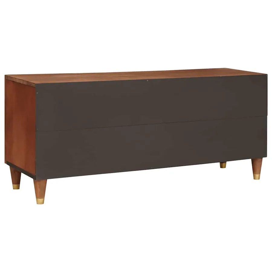 Meuble TV Marron 105 x 33,5 x 46 cm Bois de mangue massif - 5