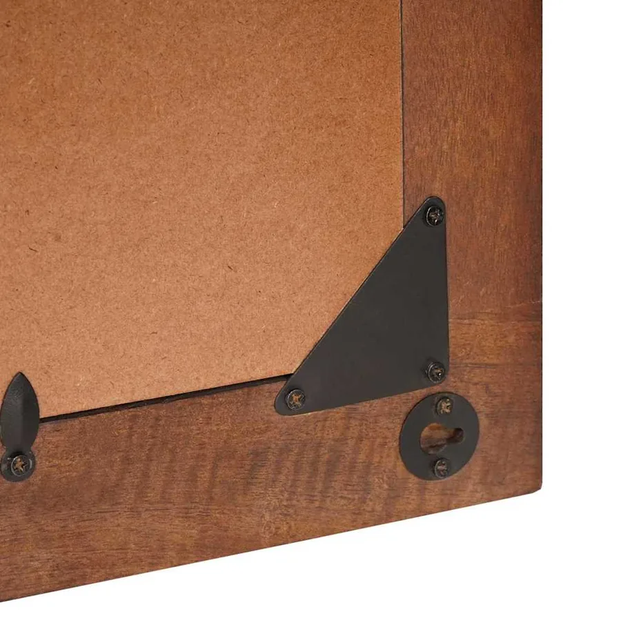 Miroir Rectangulaire Marron et Argent 50 x 2,5 x 70 cm - 6