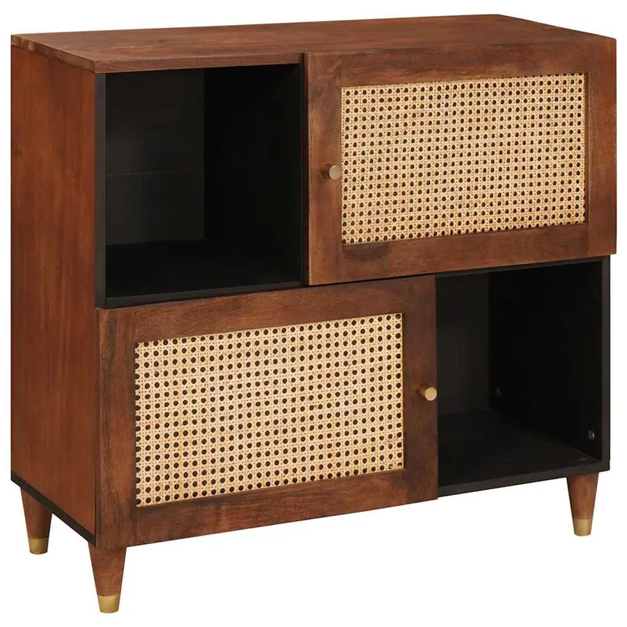 Buffet Marron 80 x 33,5 x 75 cm Bois de mangue massif