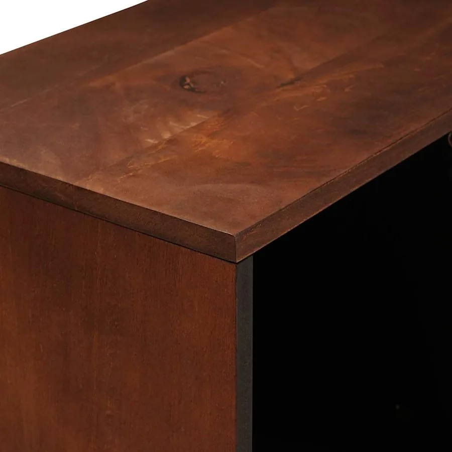 Buffet Marron 80 x 33,5 x 75 cm Bois de mangue massif - 6