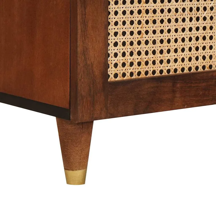 Buffet Marron 80 x 33,5 x 75 cm Bois de mangue massif - 7