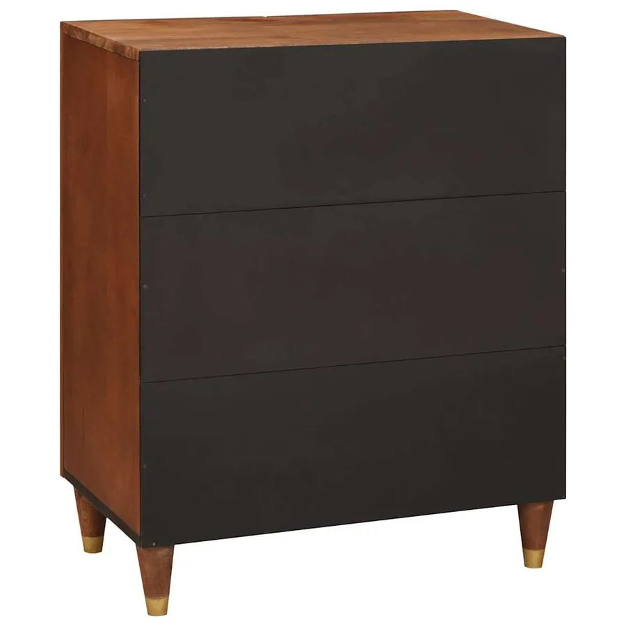 Buffet Marron 60 x 33 x 75 cm Bois de mangue massif - 5