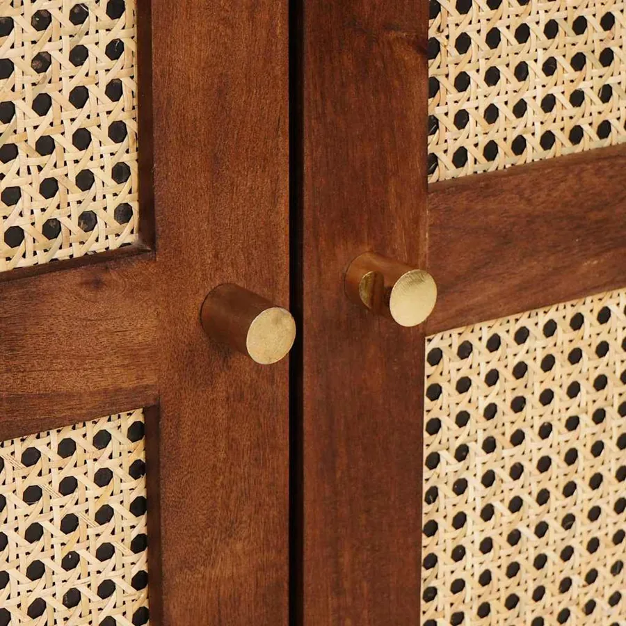 Buffet Marron 60 x 33 x 75 cm Bois de mangue massif - 7