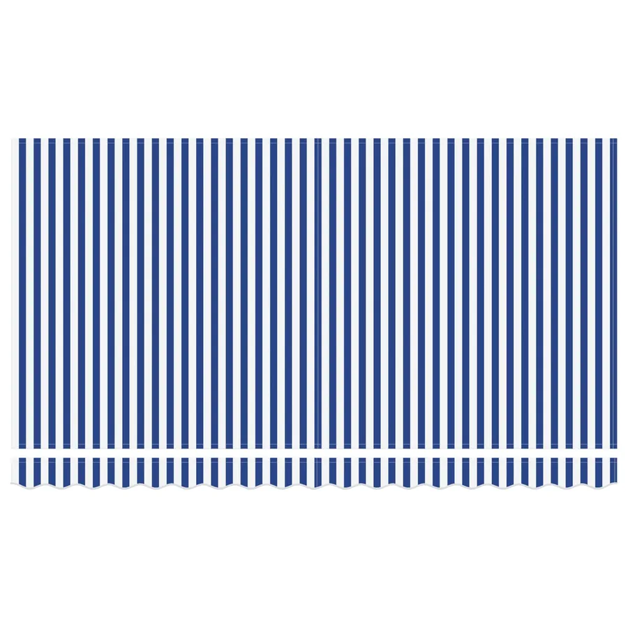 Auvent Rétractable Bleu 400 x 200 cm tissu - 6