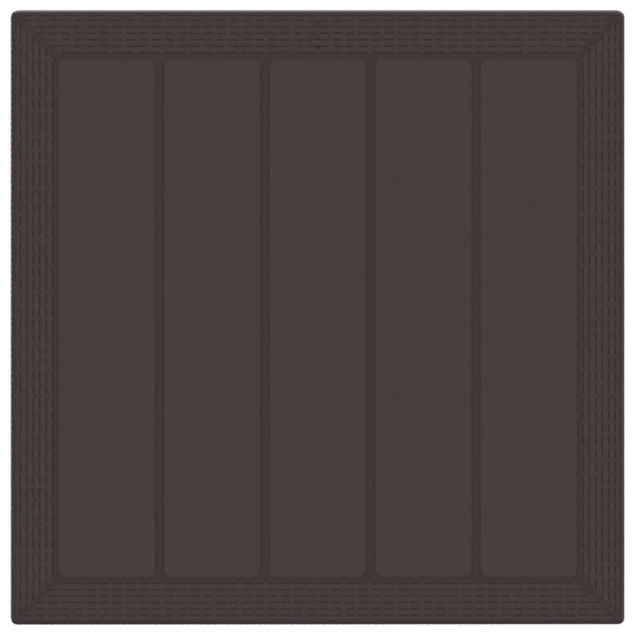 Ensemble de salle à manger pour jardin 5 pcs Marron - 2