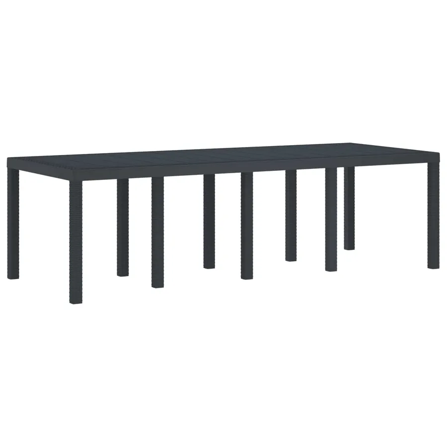 Ensemble de salle à manger pour jardin 9 pcs Anthracite - 4